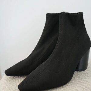 Mango Black Heeled Boots
